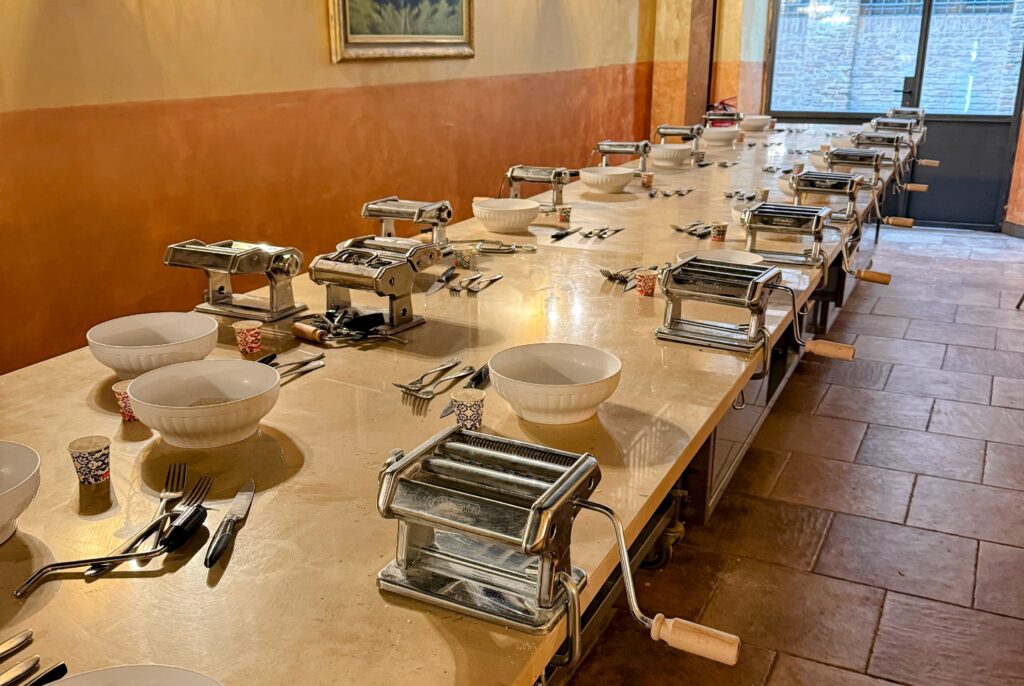 Pasta cooking class in Italy