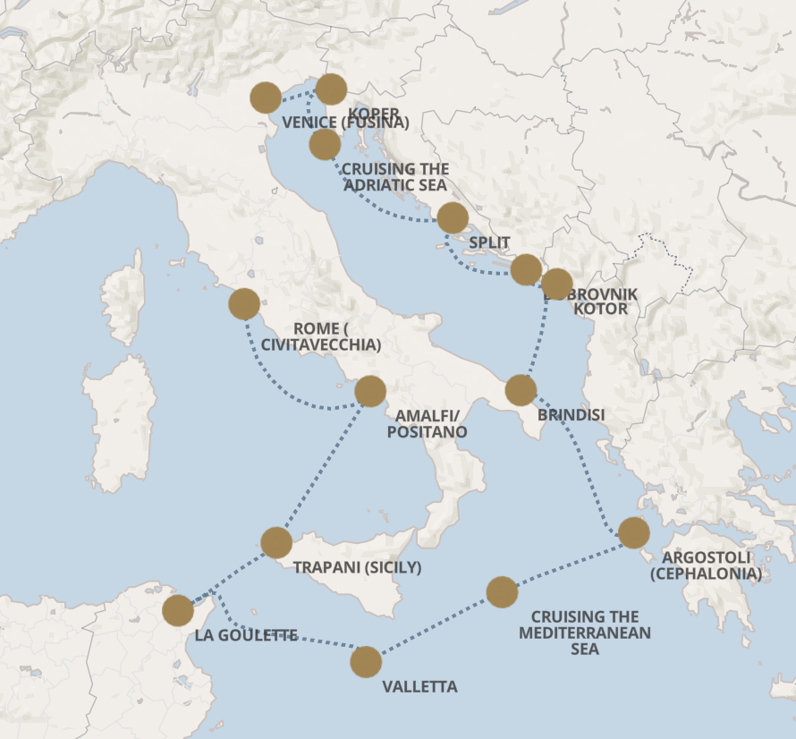 Cruise itinerary example